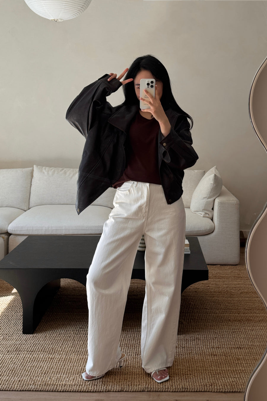 Collar Leather Jacket