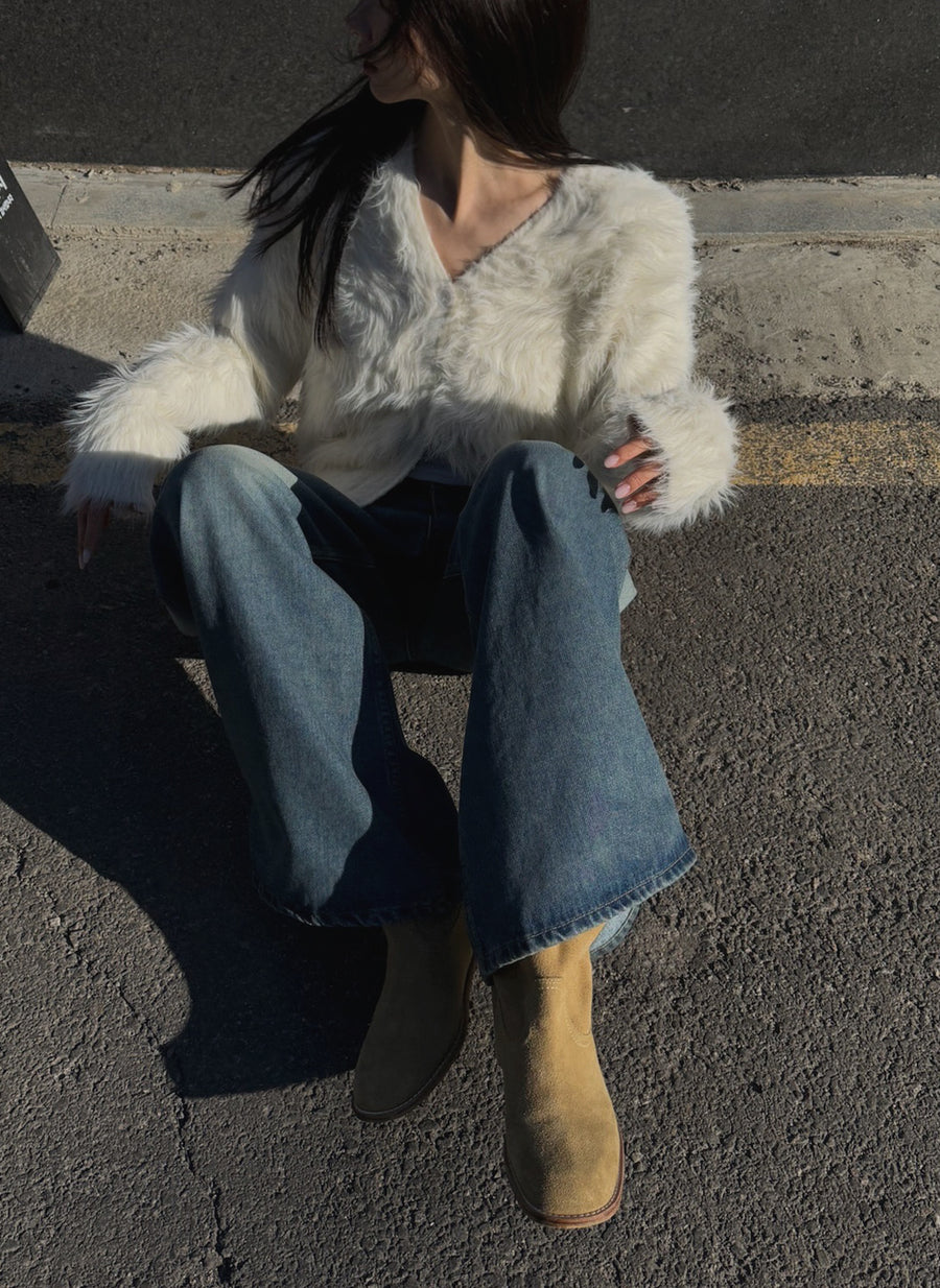 Snow Fur Cardigan (PREORDER)