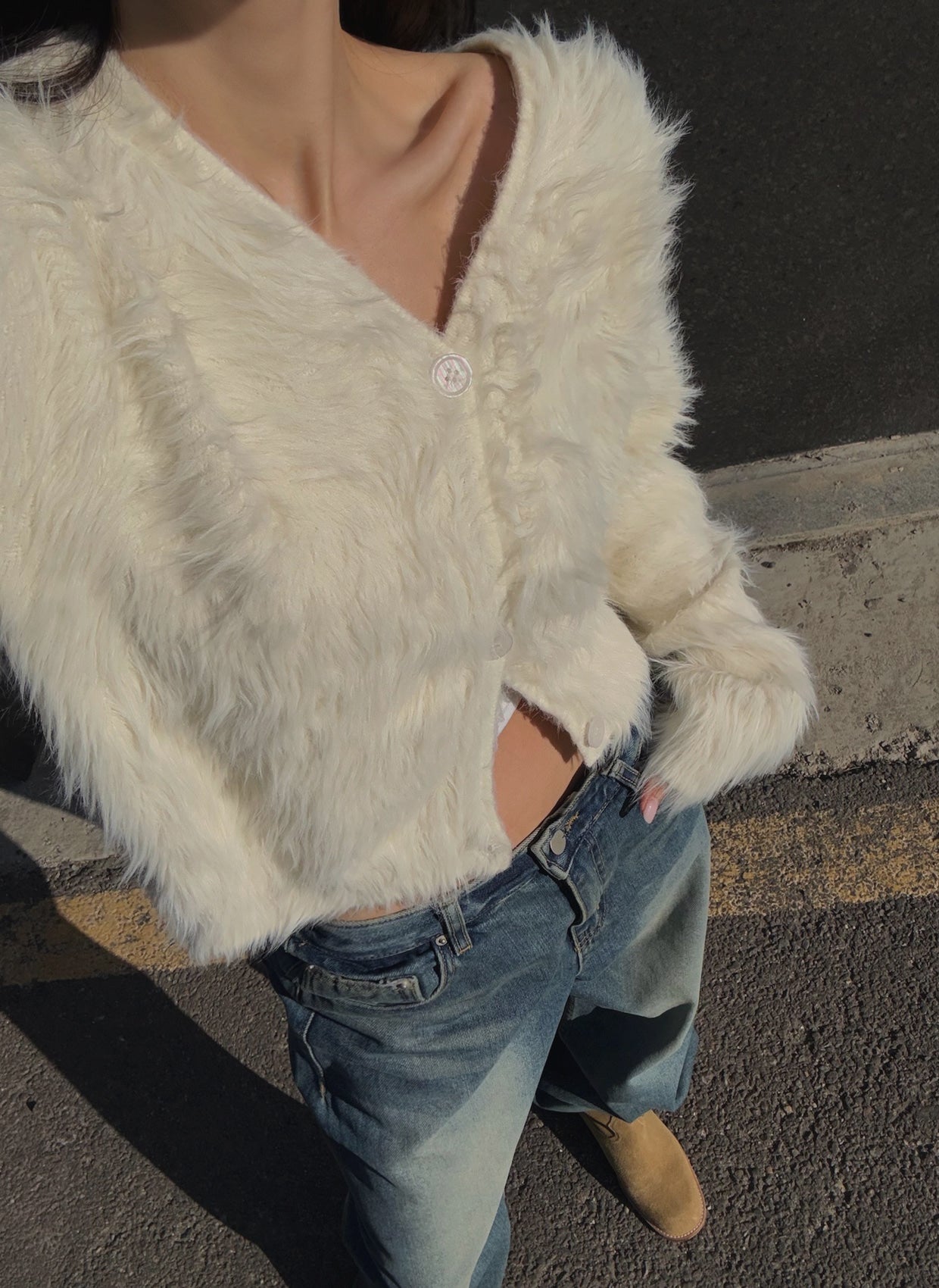 Snow Fur Cardigan (PREORDER)