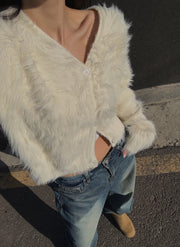 Snow Fur Cardigan (PREORDER)