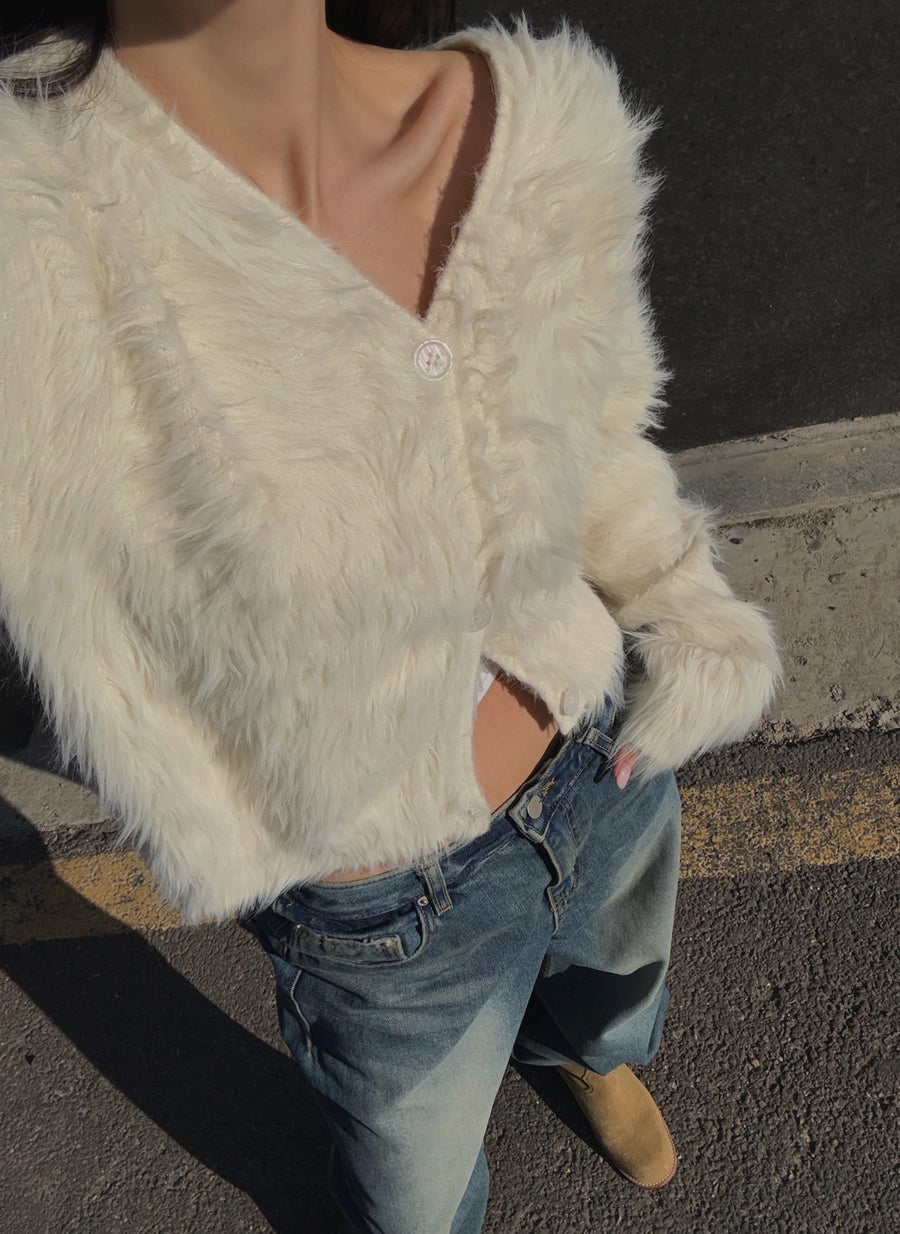 Snow Fur Cardigan (PREORDER)