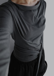 Gentle Wrap Boatneck Tee
