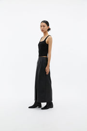 by DOE - Slit Leather Skirt
