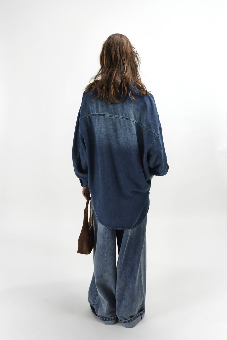 by DOE - Soft Denim Arc-Sleeve Washed Shirt (3rd preorder)