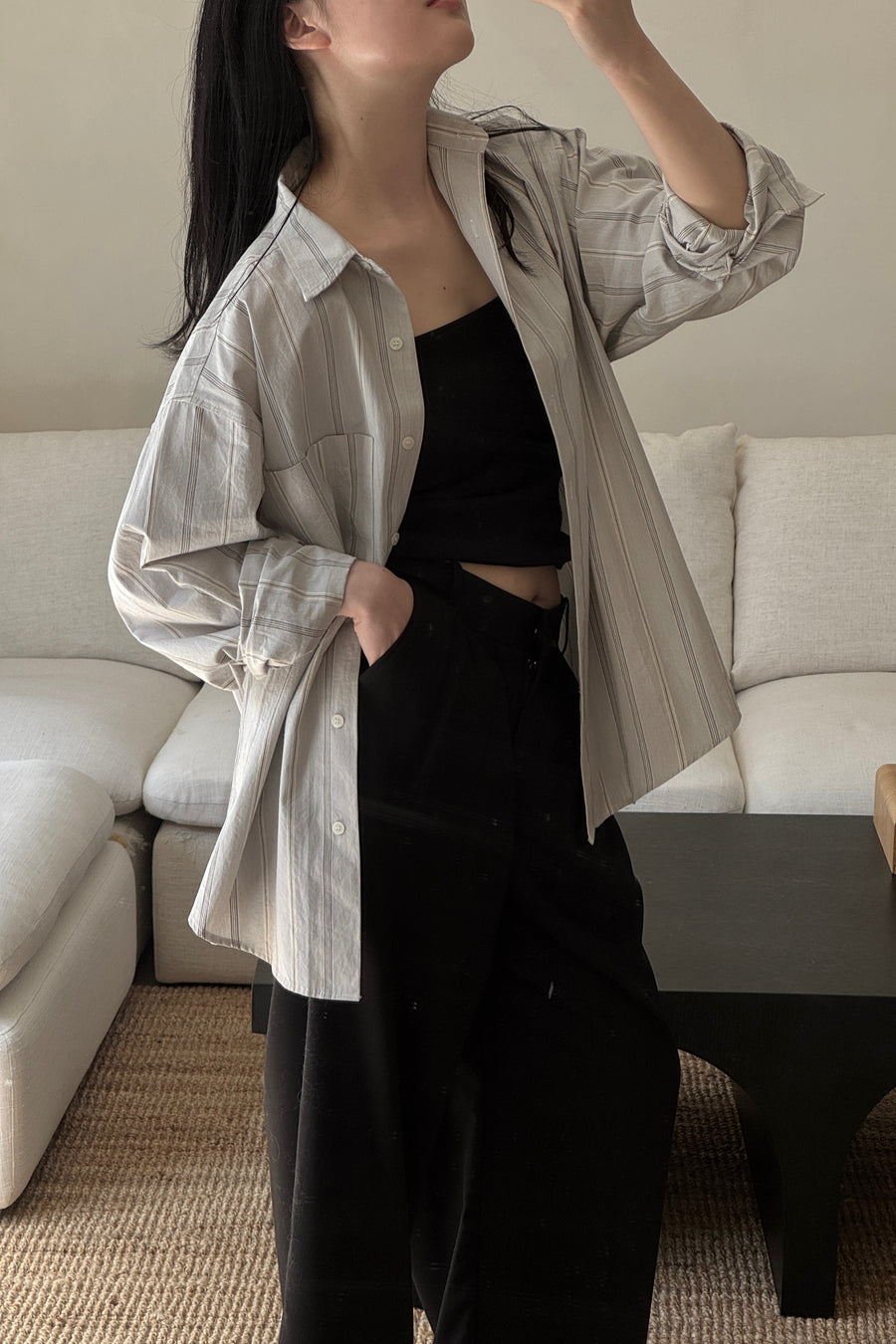Linear Oversized Shirt