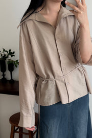 Belt Collar Shirt