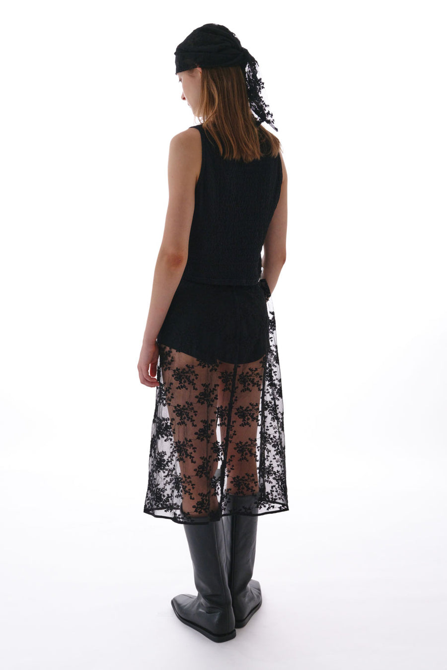 by DOE - Lace Embroidery Wrap Skirt (PREORDER)