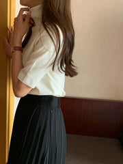 Merino Wool Half Sleeves Turtleneck