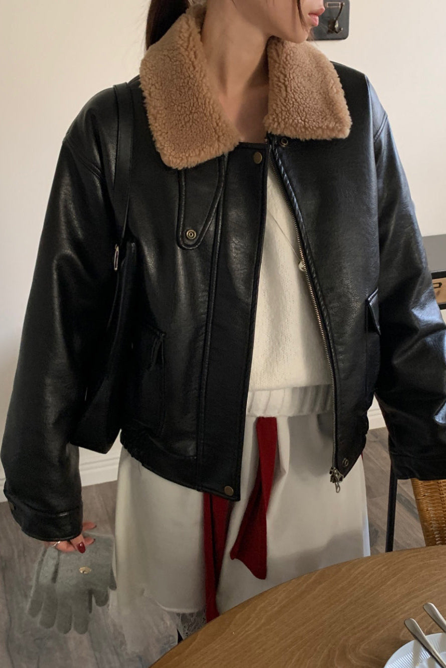 Shearling Leather Jacket
