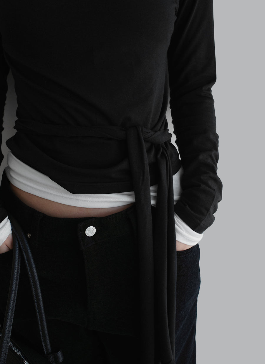 Gentle Wrap Boatneck Tee