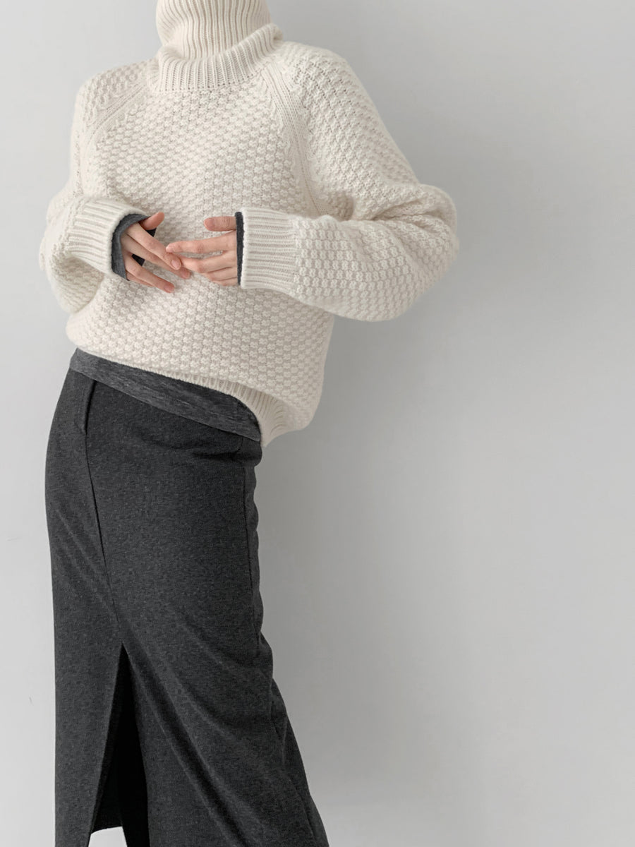 Joy Wool Cashmere Turtleneck