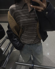 Parisian Striped Polo Knit (PREORDER)