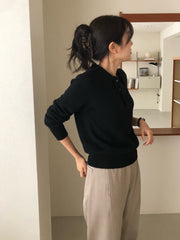 Wool Collar Knit