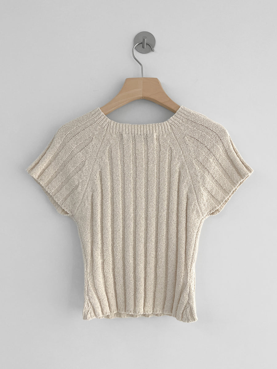 Crop Raglan Knit