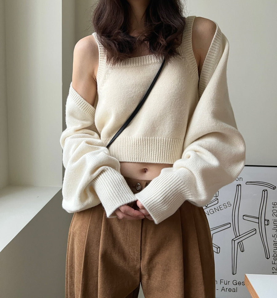 Cashmere Wool Knit Tank