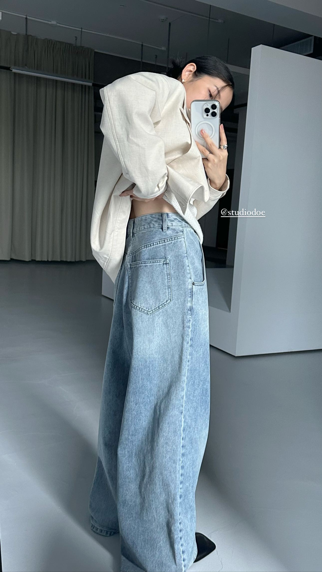 by DOE - Low-Rise Wide-Leg Denim Jeans – FRECKL STUDIO