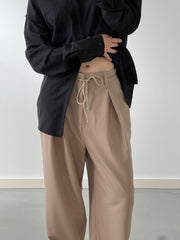 by DOE - Drawstring Pleated Suit Trousers