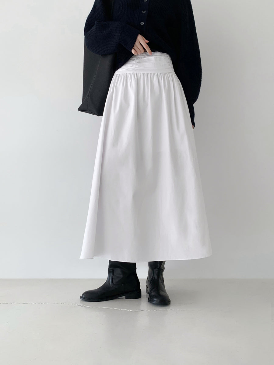 Waist-Detail Flared Skirt (PREORDER)