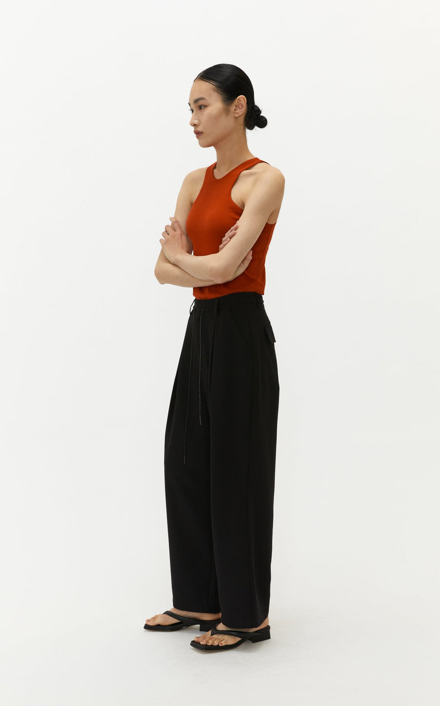by DOE - Drawstring Pleated Suit Trousers