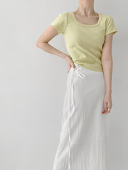 Textured Came Skirt