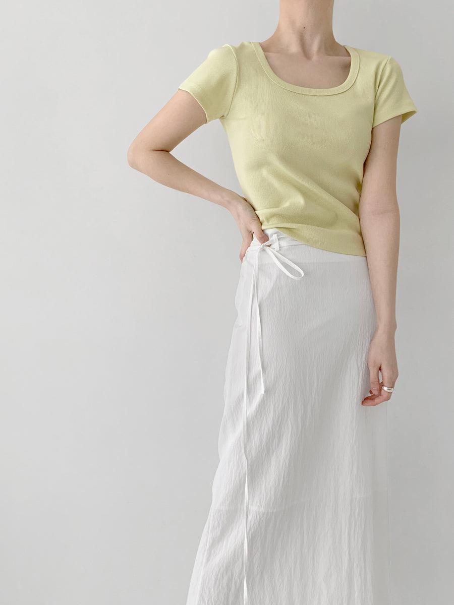 Textured Came Skirt