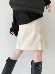 Belt Contrast Skirt