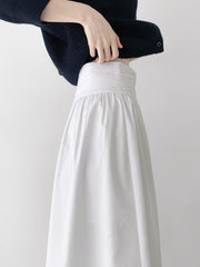 Waist-Detail Flared Skirt (PREORDER)