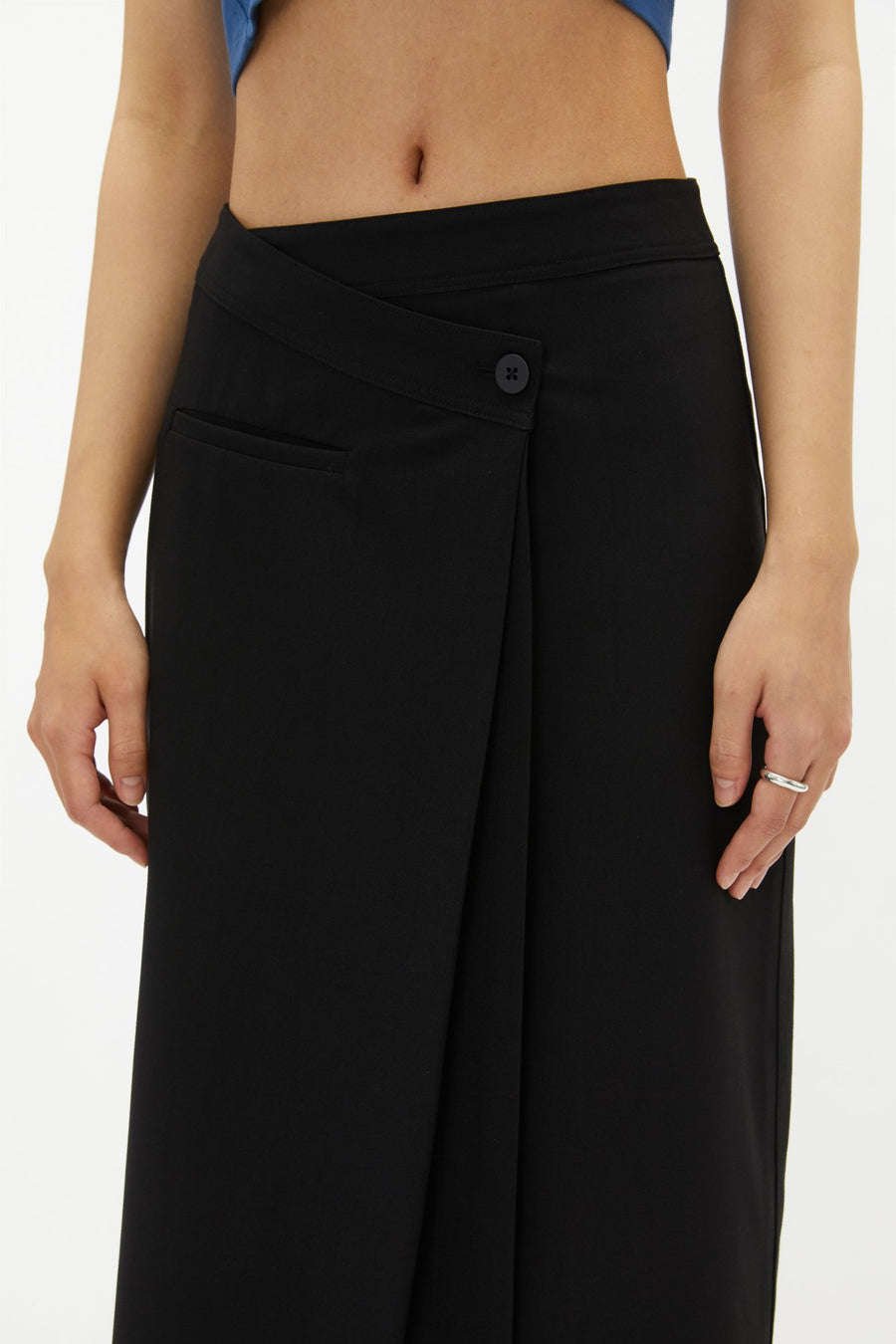 by DOE - Asymmetric A-Line Wrap Skirt