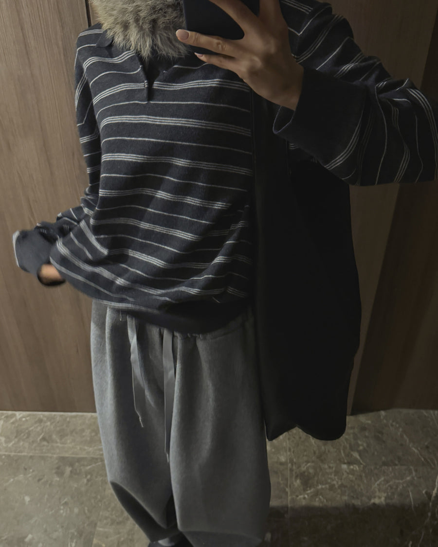 Parisian Striped Polo Knit (PREORDER)