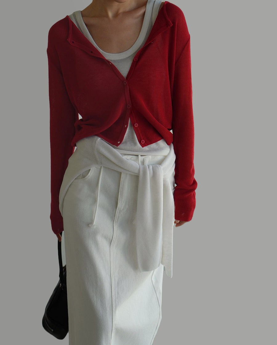 Over Linen Cardigan (PREORDER)