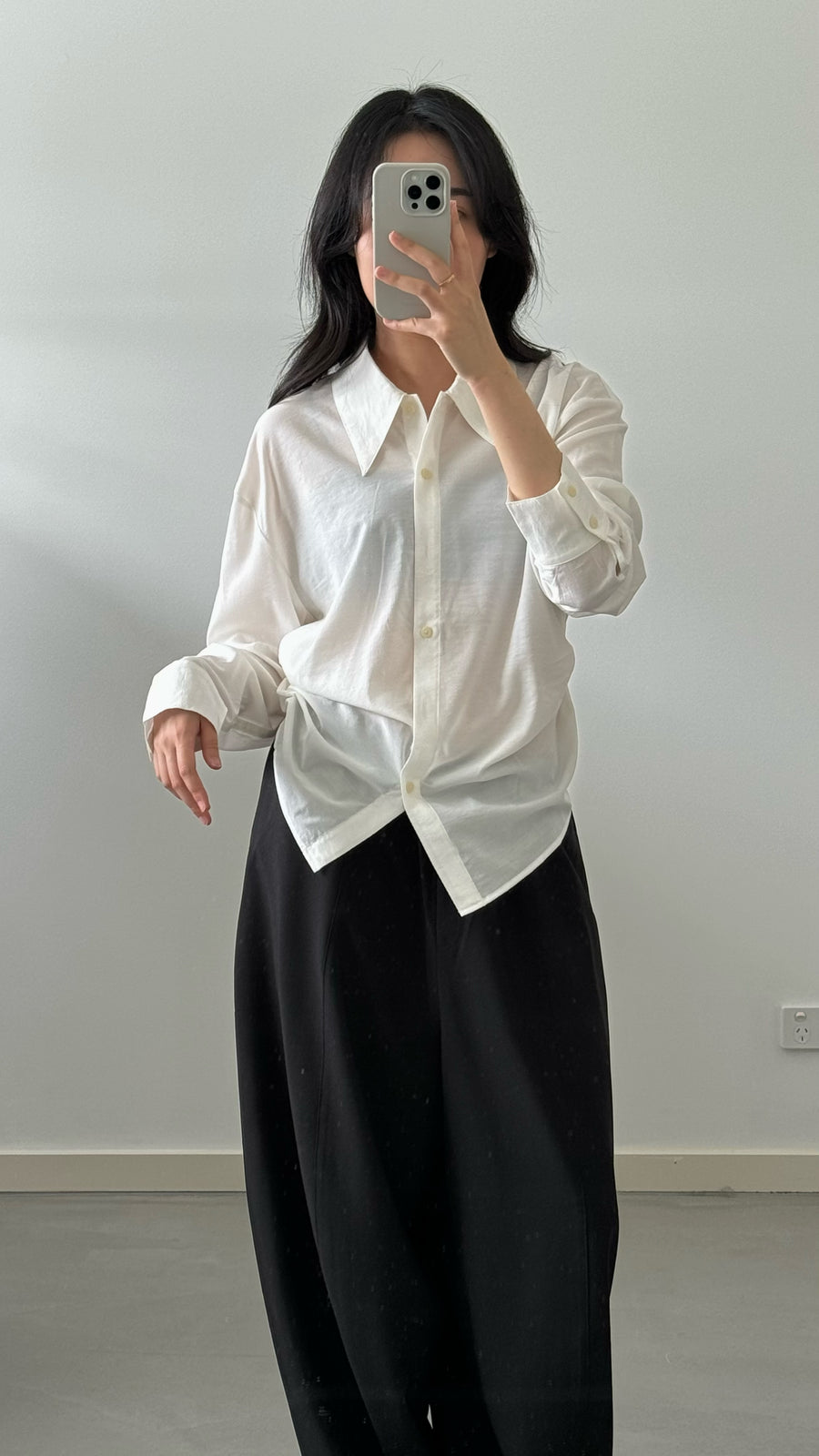 by DOE - Side Pleated Soft Cotton Shirt