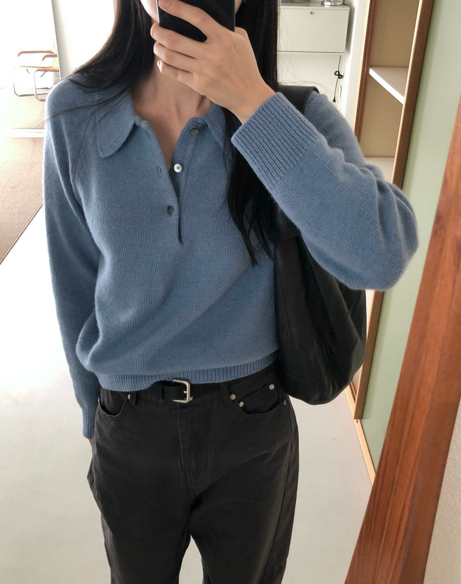 Wool Collar Knit