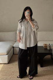 Linear Oversized Shirt