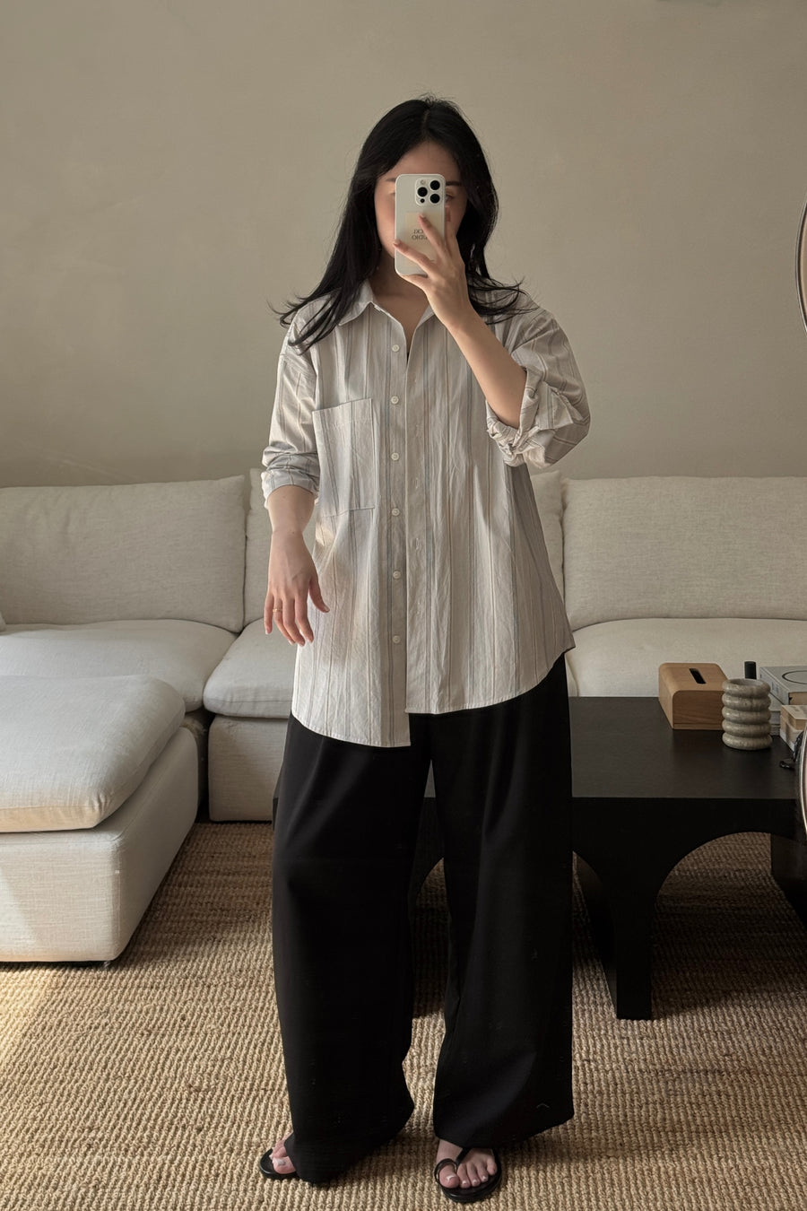 Linear Oversized Shirt