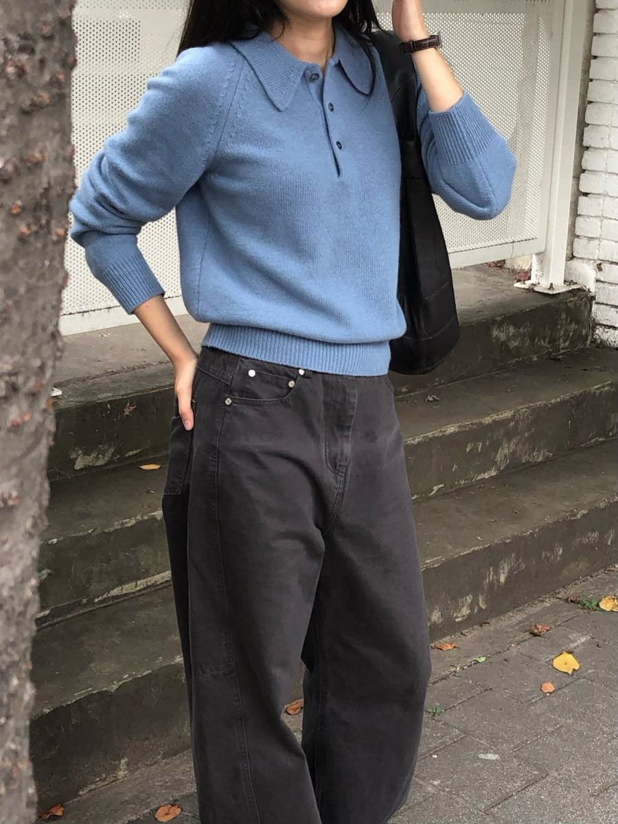 Wool Collar Knit