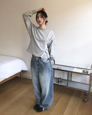 Pleated Sweatshirt