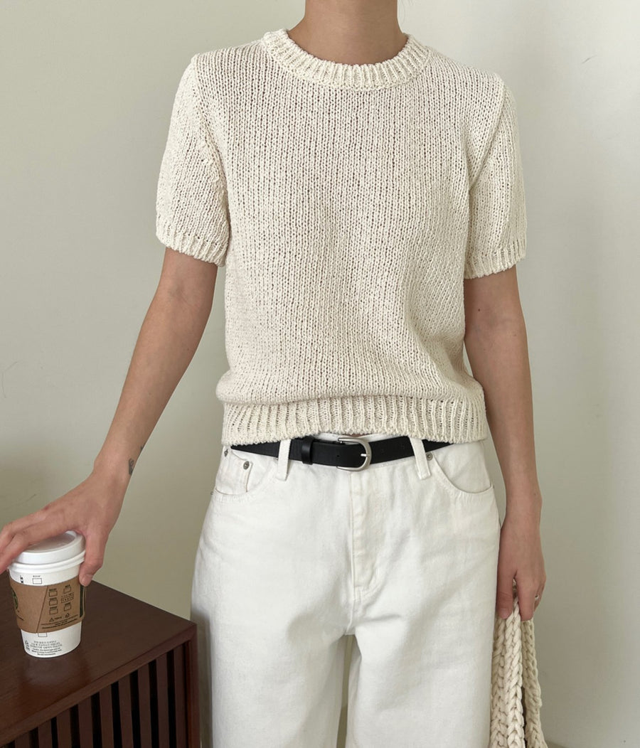 Cream Cotton Knit