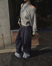 Wool Cashmere off shoulder knit (PREORDER)