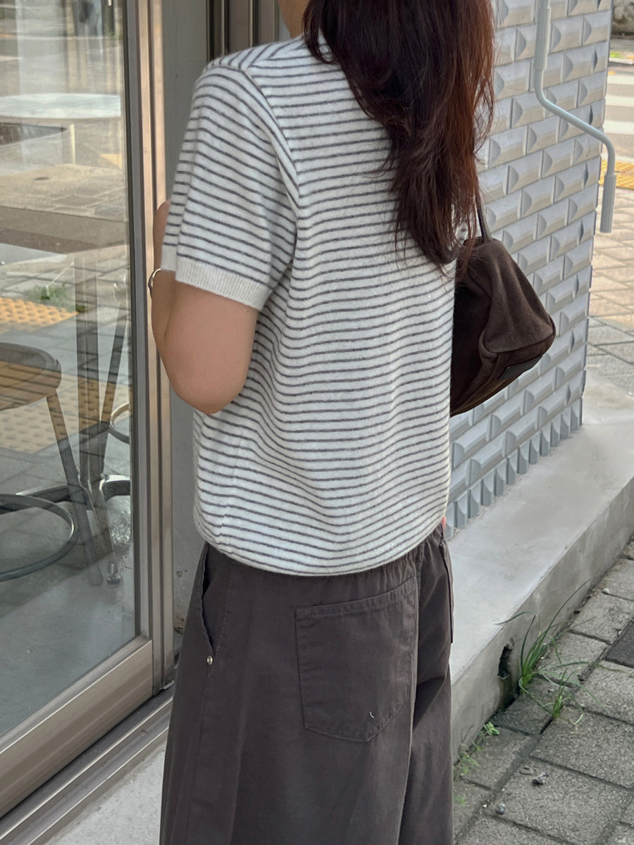 Mellow Cashmere Stripe Knit
