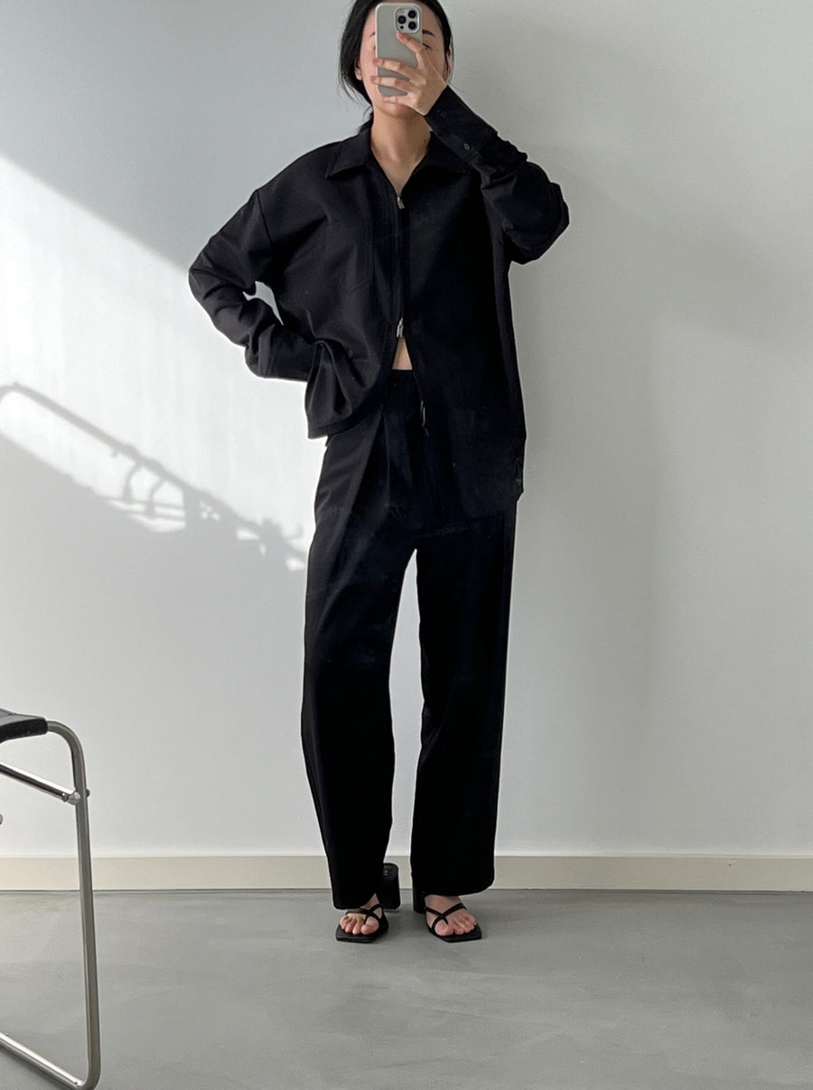 by DOE - Drawstring Pleated Suit Trousers