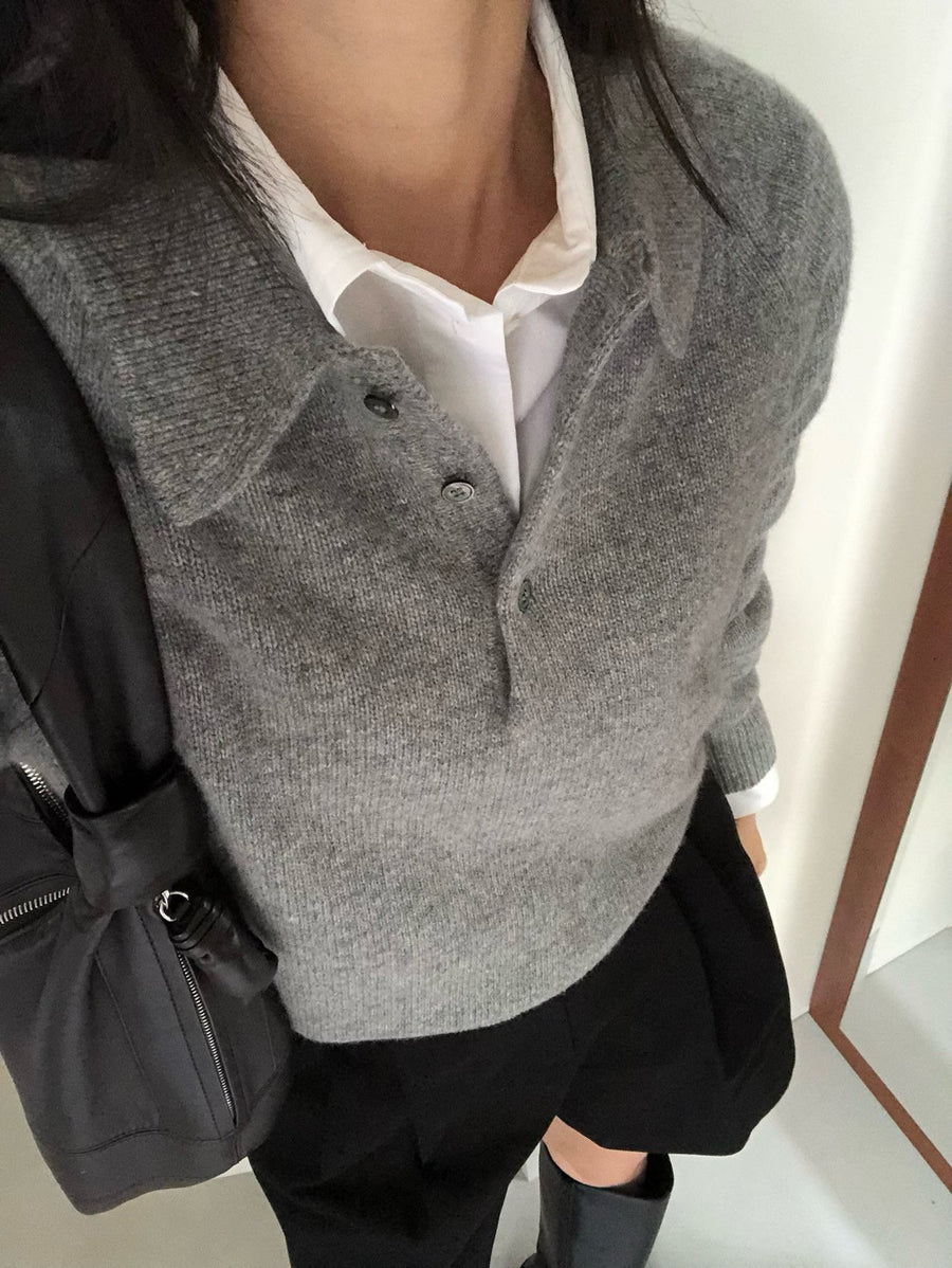 Wool Collar Knit