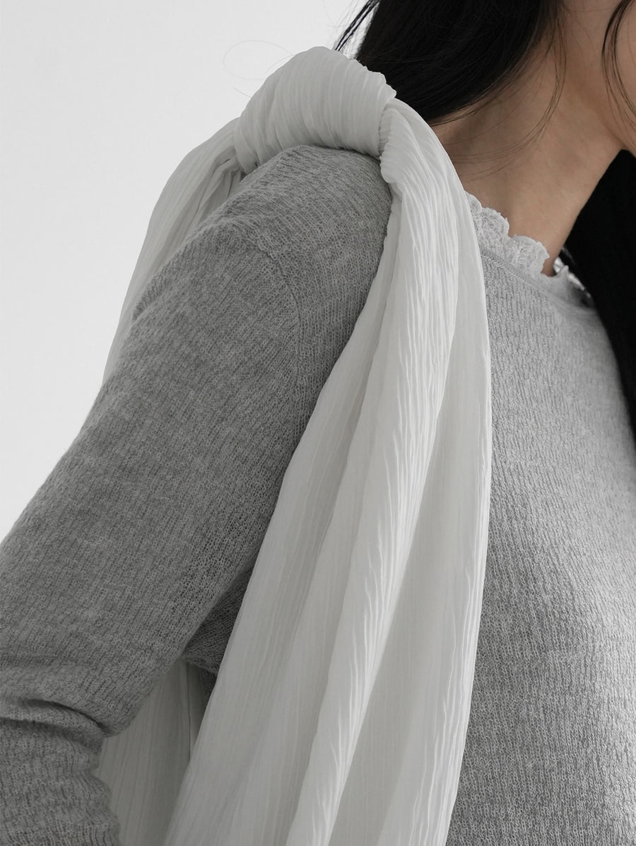 Pleat Knot shoulder bag