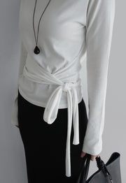 Gentle Wrap Boatneck Tee