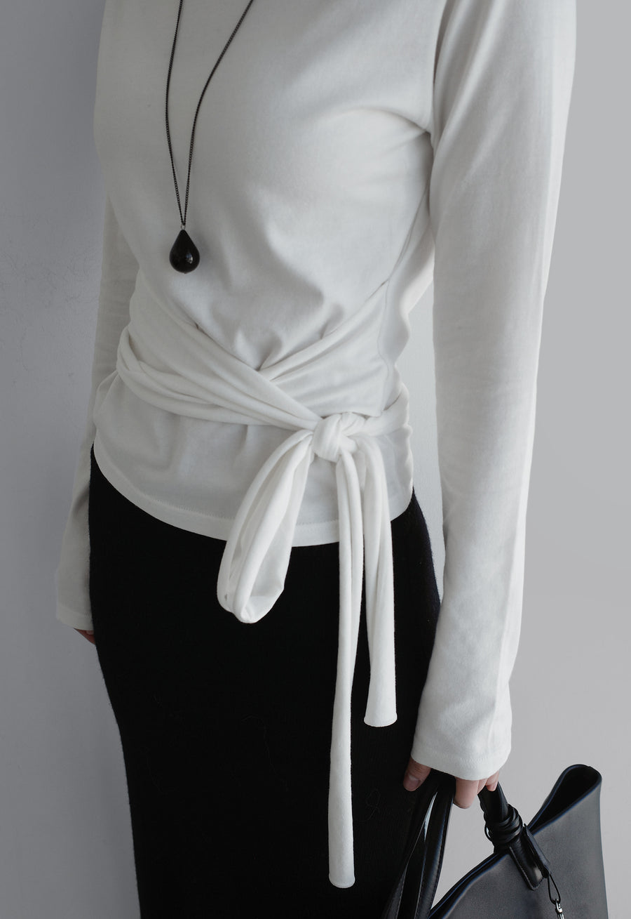 Gentle Wrap Boatneck Tee