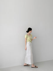 Textured Came Skirt