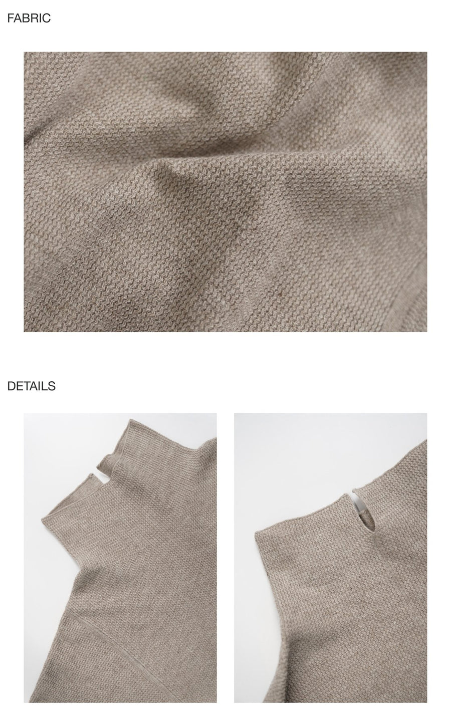 by DOE - Mock-Neck Woven Knit Sweater