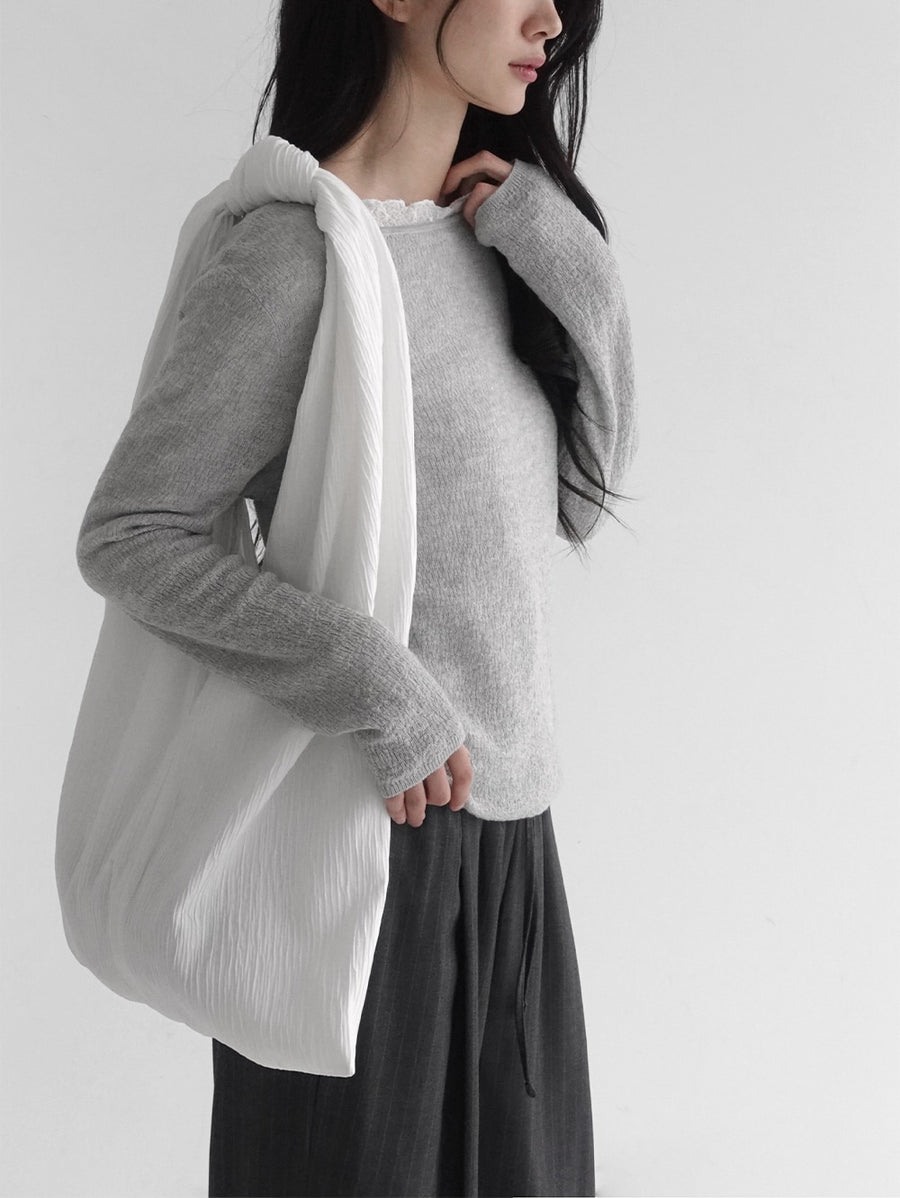 Pleat Knot shoulder bag