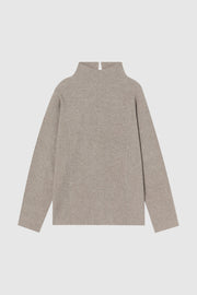 by DOE - Mock-Neck Woven Knit Sweater