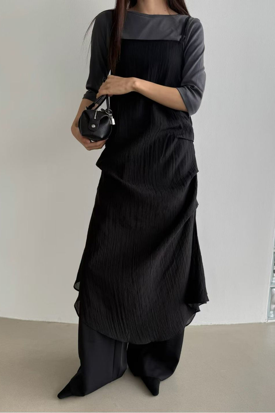 Muse Sheer Drape Slip Dress