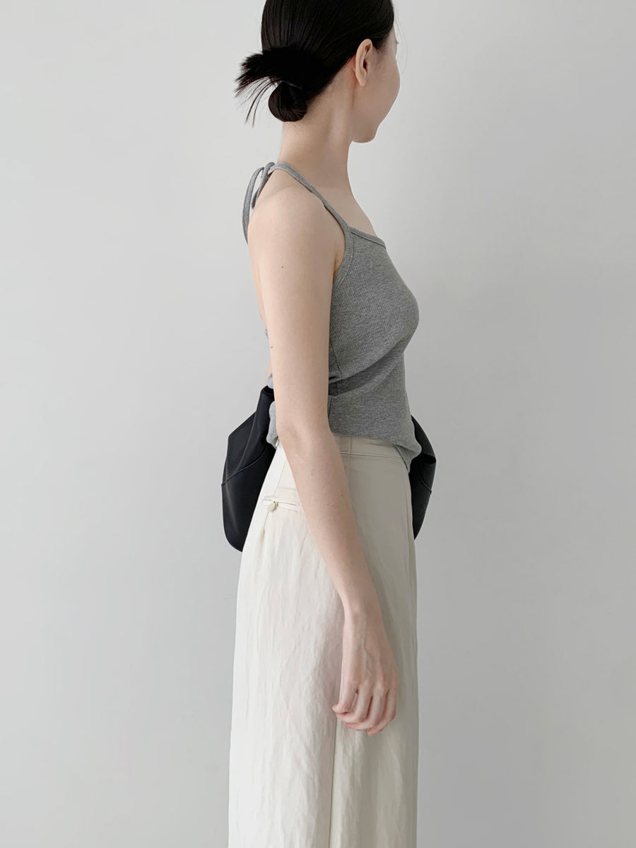 Ribbed Halterneck Top & Cardigan Set (PREORDER)